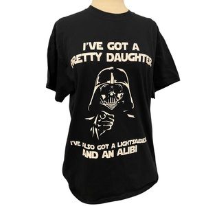 STAR WARS Darth Vader …”daughter” tshirt GILDAN unisex Medium Like New